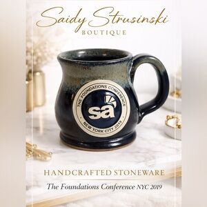Sunset Hill Stoneware Handcrafted Mug The Foundations Conference NYC 2019